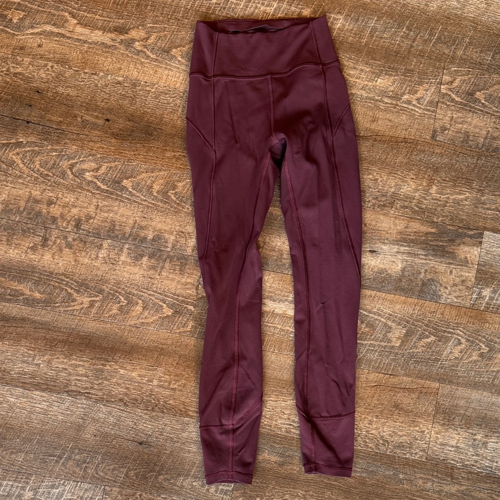 Lululemon wunder train Leggings 25” size 2